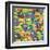 Cute Monsters Seamless Texture-panova-Framed Art Print