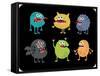 Cute Monsters Set.-panova-Framed Stretched Canvas