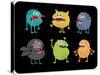Cute Monsters Set.-panova-Stretched Canvas