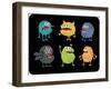 Cute Monsters Set.-panova-Framed Art Print