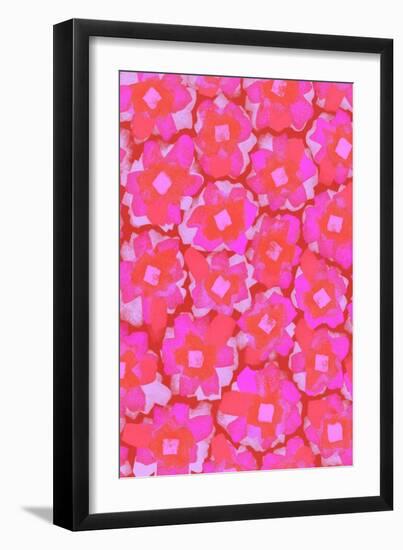 Cute Pink Blossom Pattern-Treechild-Framed Giclee Print