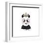 Cute Portrait of Panda Princess-Olga_Angelloz-Framed Art Print