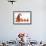 Cute Puppy Wearing a Halloween Witch Hat-Hannamariah-Framed Photographic Print displayed on a wall