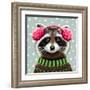 Cute Raccoon-Elizabeth Tyndall-Framed Art Print