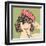 Cute Retro Woman in Comics Style-Eva Andreea-Framed Art Print