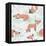 Cute Seamless Pattern with Little Foxes.-cherry blossom girl-Framed Stretched Canvas