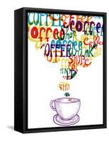 Cute Vintage Social Coffee-cienpies-Framed Stretched Canvas