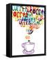 Cute Vintage Social Coffee-cienpies-Framed Stretched Canvas