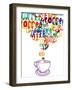 Cute Vintage Social Coffee-cienpies-Framed Art Print