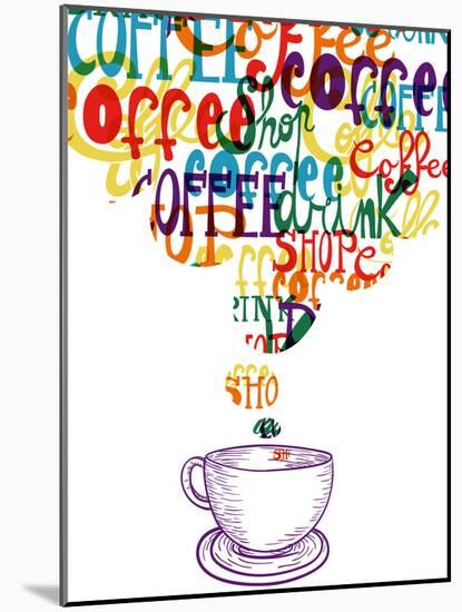 Cute Vintage Social Coffee-cienpies-Mounted Art Print