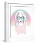 Cute Young Girl Fashion Illustration.-cherry blossom girl-Framed Art Print