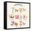 Cute Zoo Alphabet in Vector. T, U, V, W, X, Y, Z Letters. Funny Cartoon Animals. Tiger, Unicorn, Va-smilewithjul-Framed Stretched Canvas