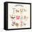 Cute Zoo Alphabet in Vector. T, U, V, W, X, Y, Z Letters. Funny Cartoon Animals. Tiger, Unicorn, Va-smilewithjul-Framed Stretched Canvas