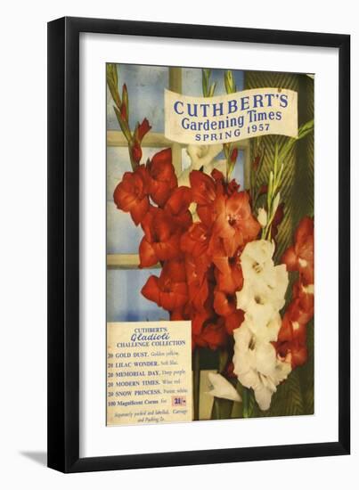 Cuthbert's Gardening Times, 1957, UK-null-Framed Premium Giclee Print