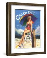 Cutie on Duty-Scott Westmoreland-Framed Art Print