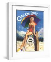 Cutie on Duty-Scott Westmoreland-Framed Art Print