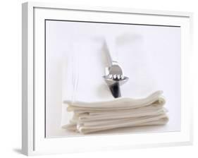 Cutlery on Napkins-Ian Garlick-Framed Photographic Print