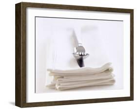 Cutlery on Napkins-Ian Garlick-Framed Photographic Print