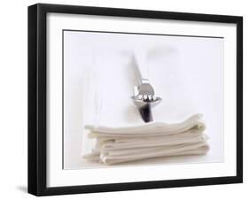 Cutlery on Napkins-Ian Garlick-Framed Photographic Print