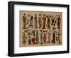 Cutout Paper Dolls, Neuruppiner Bilderbogen, C.1910-null-Framed Giclee Print