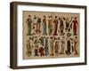 Cutout Paper Dolls, Neuruppiner Bilderbogen, C.1910-null-Framed Giclee Print