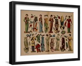 Cutout Paper Dolls, Neuruppiner Bilderbogen, C.1910-null-Framed Giclee Print