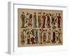 Cutout Paper Dolls, Neuruppiner Bilderbogen, C.1910-null-Framed Giclee Print