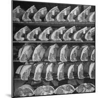 Cuts of Beef on Shelves at Meat Processing and Packing Plant-Alfred Eisenstaedt-Mounted Photographic Print