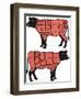 Cuts Of Beef-ciuciumama-Framed Art Print