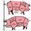 Cuts of Pork - American & British-ciuciumama-Stretched Canvas