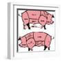 Cuts of Pork - American & British-ciuciumama-Framed Art Print