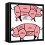 Cuts of Pork - American & British-ciuciumama-Framed Stretched Canvas