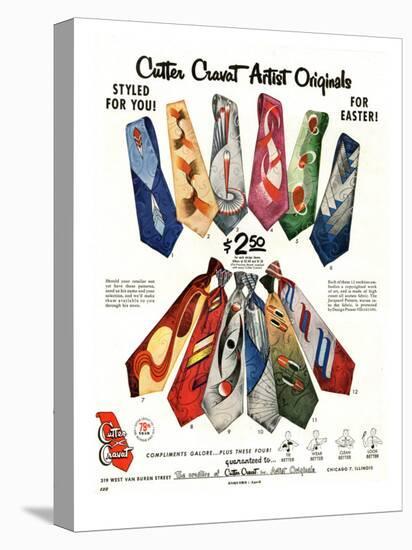 Cutter Cravat, Magazine Advertisement, USA, 1950-null-Stretched Canvas