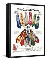 Cutter Cravat, Magazine Advertisement, USA, 1950-null-Framed Stretched Canvas