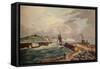 Cutter Entering Dover Harbour, 1819-Robert Havell-Framed Stretched Canvas