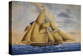 Cutter from French War, 19th Century-null-Stretched Canvas