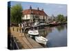 Cutter Inn, River Ouse, Ely, Cambridgeshire, England, United Kingdom, Europe-Ken Gillham-Stretched Canvas