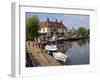 Cutter Inn, River Ouse, Ely, Cambridgeshire, England, United Kingdom, Europe-Ken Gillham-Framed Photographic Print