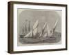 Cutter-Match of the Royal London Yacht Club, the Start from Erith-Edwin Weedon-Framed Giclee Print