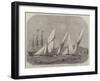 Cutter-Match of the Royal London Yacht Club, the Start from Erith-Edwin Weedon-Framed Giclee Print