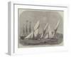 Cutter-Match of the Royal London Yacht Club, the Start from Erith-Edwin Weedon-Framed Giclee Print