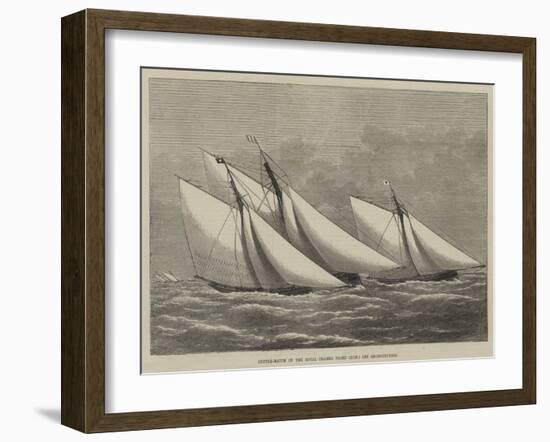 Cutter-Match of the Royal Thames Yacht Club, Off Shoeburyness-null-Framed Giclee Print