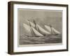 Cutter-Match of the Royal Thames Yacht Club, Off Shoeburyness-null-Framed Giclee Print