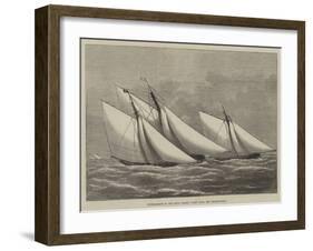 Cutter-Match of the Royal Thames Yacht Club, Off Shoeburyness-null-Framed Giclee Print