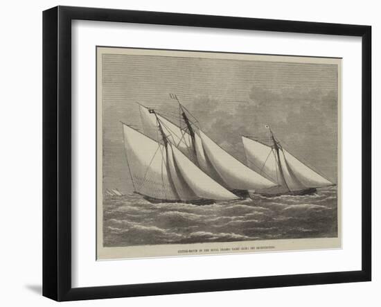 Cutter-Match of the Royal Thames Yacht Club, Off Shoeburyness-null-Framed Giclee Print