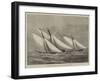 Cutter-Match of the Royal Thames Yacht Club, Off Shoeburyness-null-Framed Giclee Print