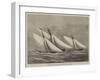 Cutter-Match of the Royal Thames Yacht Club, Off Shoeburyness-null-Framed Giclee Print