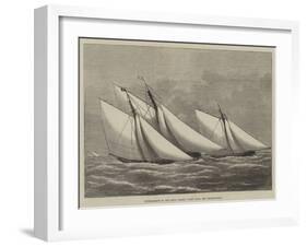 Cutter-Match of the Royal Thames Yacht Club, Off Shoeburyness-null-Framed Giclee Print