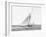 Cutter sailing on the ocean, 1910-null-Framed Art Print