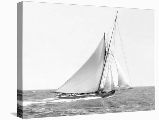 Cutter sailing on the ocean, 1910-null-Stretched Canvas